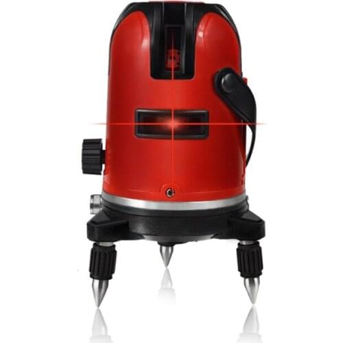 5 Lines Infrared Spirit Level Automatic Wiring High Precision Red Light Meter Portable Decoration Glare Spirit Level Outdoor