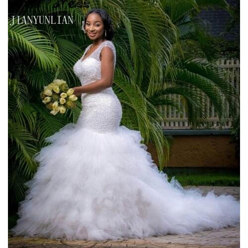 JIANYUNLIAN Mermaid Silhouette Wedding Dresses