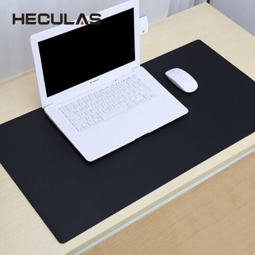 HECULAS PU Leather Mouse Pad Double-sided Mat Waterproof Non-slip Big Size Computer Desk Mat for PC Laptop Mouse Office Use