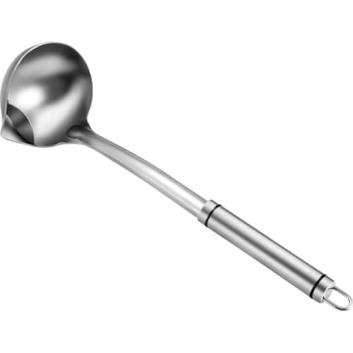 Long Handle Oil Soup Separate Spoon Stainless Steel Oil Filter Scoop Ladle Ladle Tableware Kitchen Utensil Oil Separate Soup