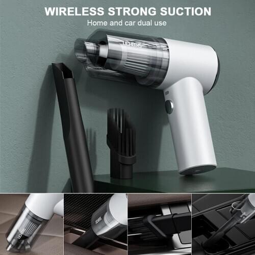 Strong Power Wireless Hand Vacuum Cleaner 3500pa USB Cordless Wet Dry Handheld Dust Collector Dual Use For Home Auto Car