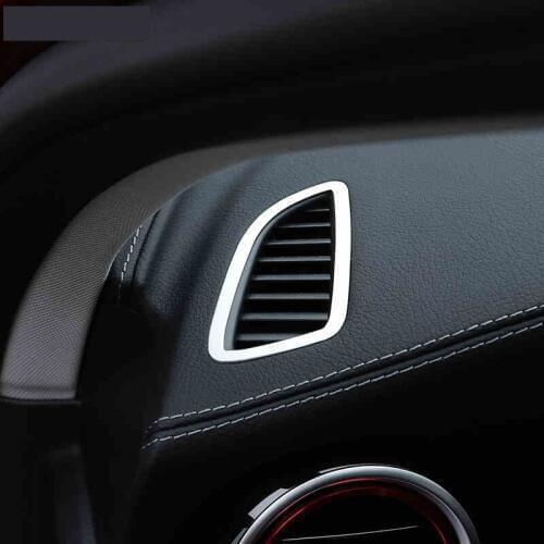 Aluminum alloy Car Dashboard air vents decoration sticker For Mercedes Benz 2015-2016 C-class/GLC-class