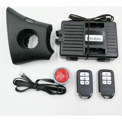 For Honda Accord 9 Generation Year 13-17 Passive Keyless Entry Car Alarm System Push To Start Remote Start Stop Car Accessories