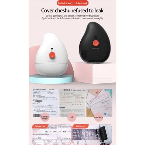 Security Stamp Roller Seal Privacy Confidential Code Data Guard Theft Protection Roller Stamp Portable Information Coverage