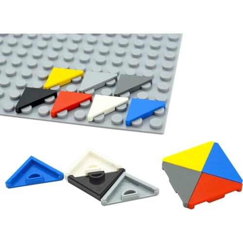 Tiles Special Tile 45 Degree Cut 2 x 2 MOC Building Blocks Bricks Parts Compatible 35787 DIY Enlighten Assembles Particles Toys