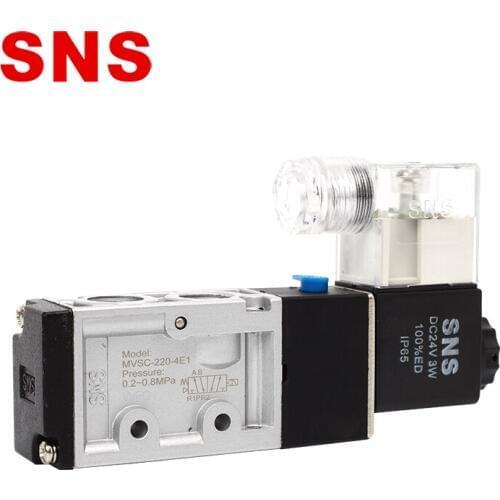 SNS MVSC220 Pneumatic Solenoid Valve MVSC220-4E1 5 Way 2 Position Control Valve