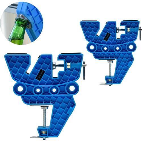 XCMAN Ski and Snowboard Vise for Tuning,Waxing and Repair,Set of Non-Slip Vice Grips with Horizontal and Vertical,Beer Opener
