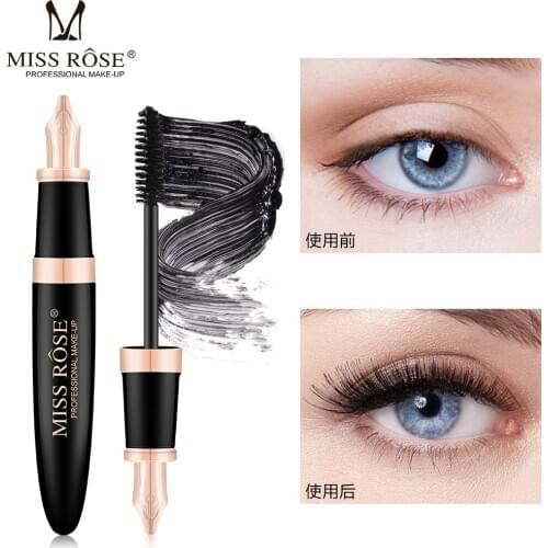 Waterproof Long Curl Curl Mascara Colored Makeup Full Three-dimensional Natural Pen Mascara