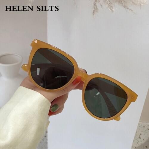 OEC CPO Vintage Cat Eye Sunglasses Women Retro Brand Designer orange Classic Styles Candy Colors Eyeglasses Female Fashion Shade