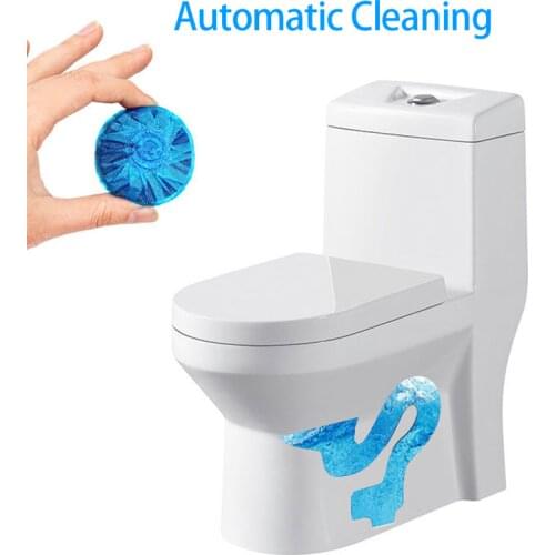 1 capsule of blue bubble toilet cleaner automatic flush deodorant concentrated fragrance block practical odor-removing freshener