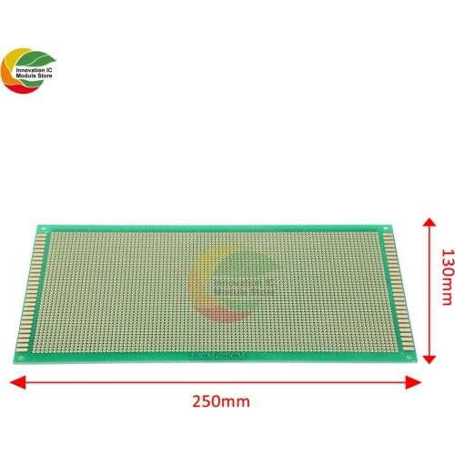 1 Piece 13x25cm Single Sided Prototype Universal Printed Circuit Board DIY Soldering Green PCB Board for Arduino