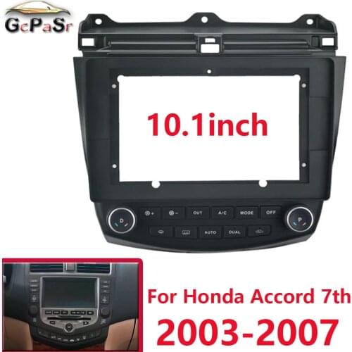 10.1 Inch Car Fascia With Air Conditioning Board And Canbus Box For HONDA Accord 7th 2003-2007 Fascias Panel Dash Car Dvd Frame
