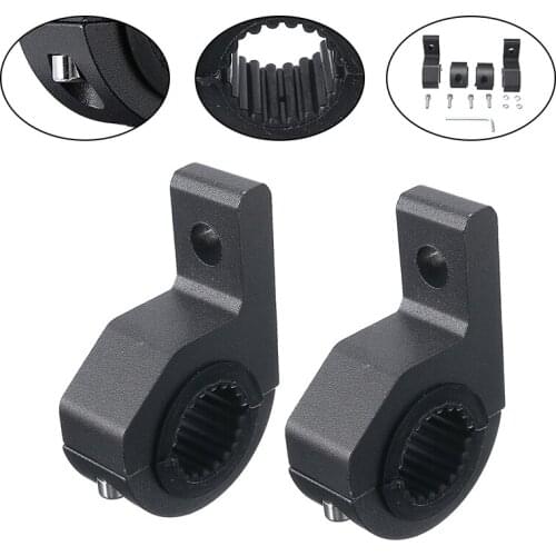 2pcs Motorcycle LED Work Light Installation Bracket With Rubber Insert Car Auto Bracket Mounting Bracket Clamp
