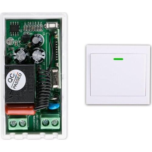 220 v 1 ch RF wireless remote control switch 1* receiver+1* transmitter Can paste in the metope