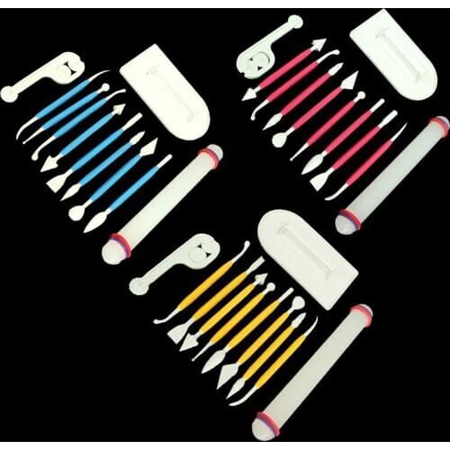 33pcs Fondant Cake Decorating Modelling Tools Set DIY Sugarcraft Dessert Baking Supplies Gum Paste Cutters kitchen accessories