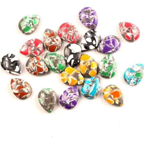 50Pcs Imitation Stone Water Droplets Resin Decoration Crafts Flatback Cabochon Embellishments For Scrapbooking Diy Accessories