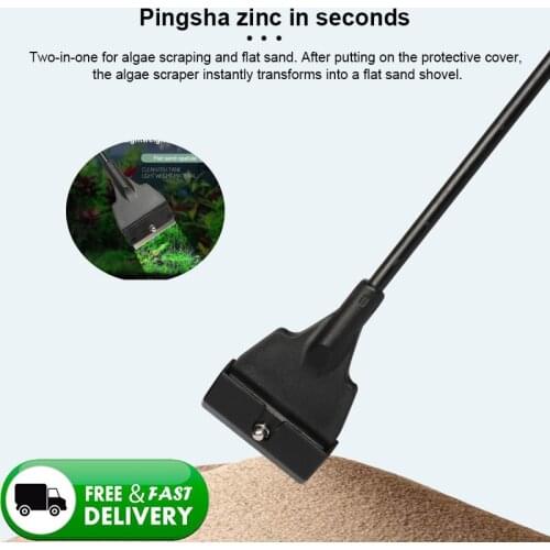 Aquarium Glass Fish Tank ABS tempered plastic Algae Scraper Blade Cleaner Aquatic Water Live Plant Grass Cleaning Multi-tool