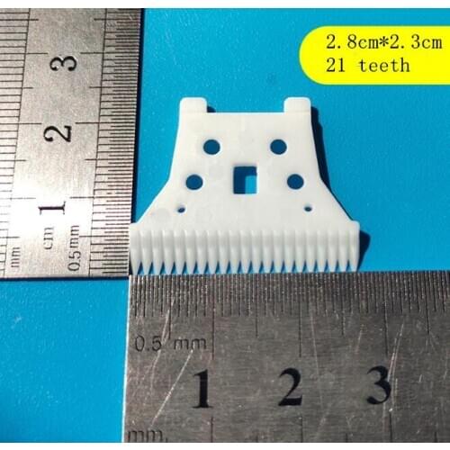 Free shipping 10pcs 21 teeth white zirconia ceramic clipper blade