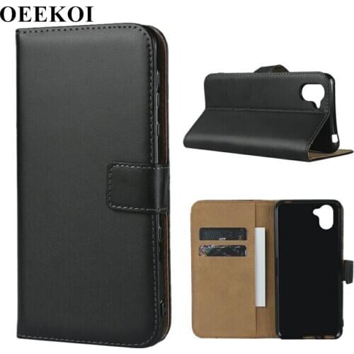 OEEKOI Genuine Leather Wallet Flip Cover Case for Sharp Aquos R2 SH-03K/R2 Compact/Sense2 SH-01L/R3/Android One X4