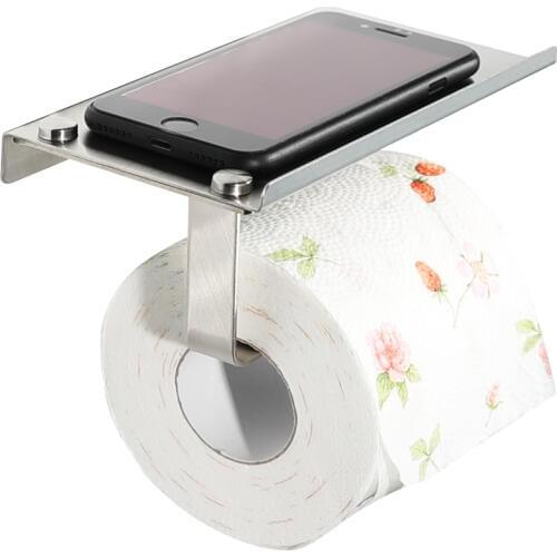 Drawing toilet paper roll holder with Shelf Wall Mounted Roll Paper Holder bathroom toilet roll paper holder practical durable
