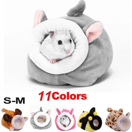 Hamster House Guinea Pig Accessories Hamster Cotton House Small Animal Nest Winter Warm For Rodent/Guinea Pig/Rat/Hedgehog