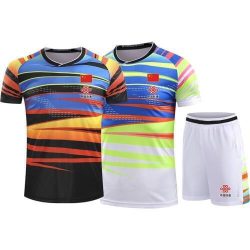 Male / Female CHINA table tennis Shirt Shorts Sets , Chinese ping pong T Shirts , table tennis Jersey Kit Sport Clothes uniforms