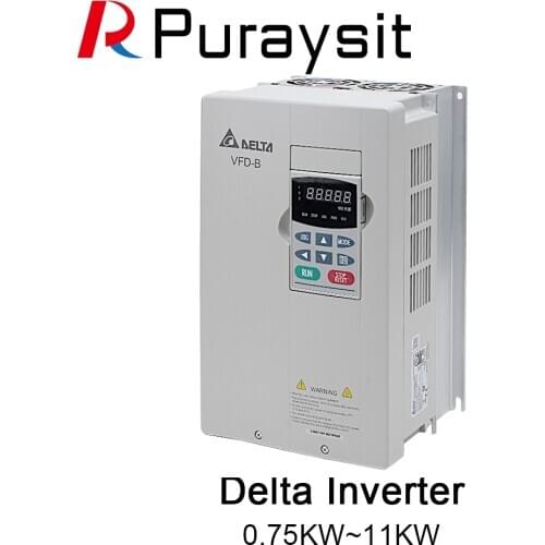 Delta Inverter VFD-B Series 1.5KW 2.2KW 0.75KW Single Phase 220V General Heavy Duty VFD007B21A