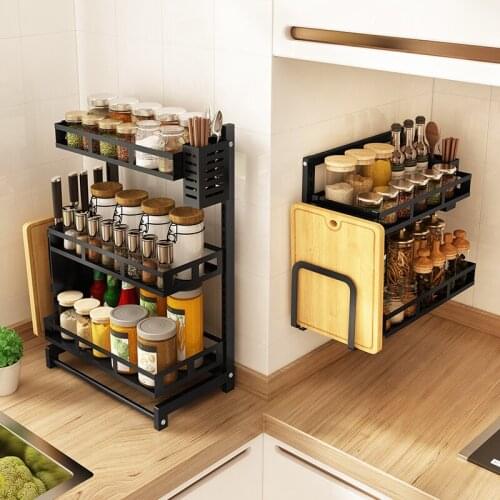 Stainless steel kitchen shelf, multi-functional storage, wall dressing storage, household appliances
