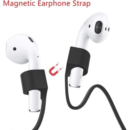 Magnetic Earphone Strap For Airpods Anti Lost Strap Magnetic String Rope For Bluetooth TWS earphones Silicone Cable Cord