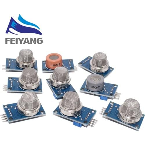 MQ-2 MQ-3 MQ-4 MQ-5 MQ-6 MQ-7 MQ-8 MQ-9 MQ-135 Detection Smoke methane liquefied Gas Sensor Module for Arduino Starter DIY Kit