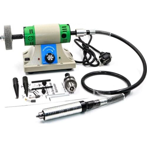 Multi-function electric grinding, polishing and engraving all-in-one machine Diy manual table grinder woodworking engraving p