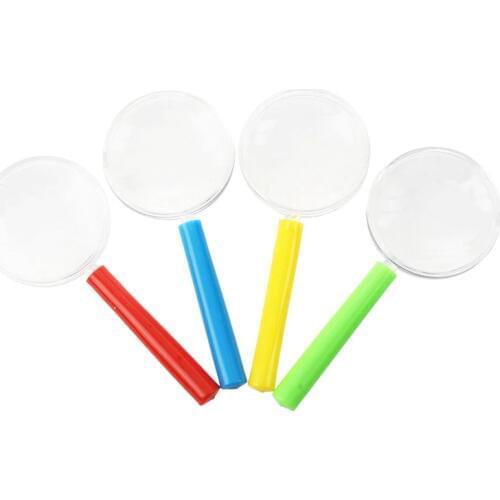 4pcs Plastic mini Magnifying Glass Toys for children Kids toys Boys Girls Kids Toolbox Kit Educational Toys Simulation Repair