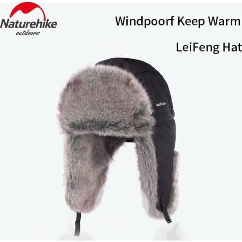 Naturehike Outdoor Winter Hat Ear Protective Thermal Cap Windproof Keep Warm Imitating Fox Hair Caps Snowy Hiking Skiing Hat