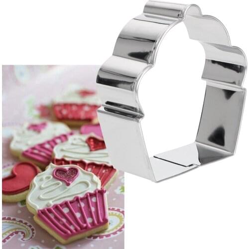 Stainless Steel Biscuit Cookie Cutter Cupcake Shape Cookie Mold Fondant Cake Chocolate Baking Mold Cake Decorating Tool