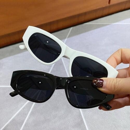 2021 New Women Rectangle Vintage Sunglasses Brand Designer Retro Points Sun Glasses Female Lady Eyeglass Cat Eye Driver Goggles