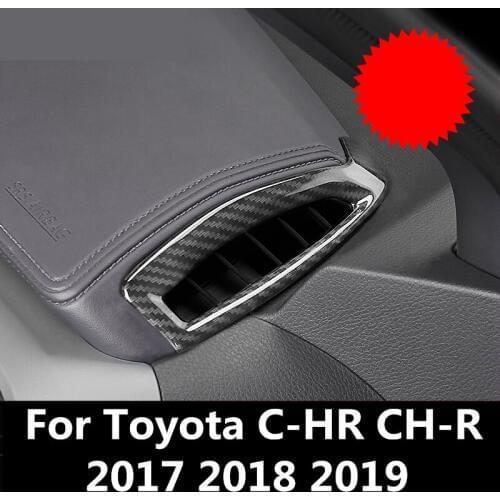 Car Interior Navigation Control Panel air conditioner outlet Decorative Frame Cover Trim For Toyota C-HR CH-R 2017 2018 2019