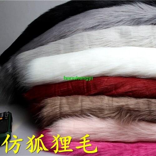 Half-meter price fur, high-grade fox-like plush fabric, doll background cloth, counter carpet fabric