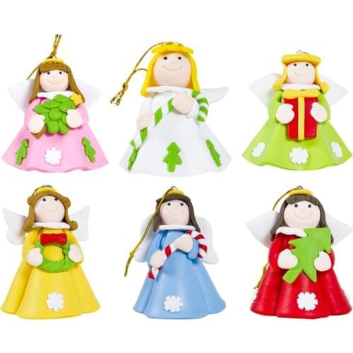 Portable Winged Angel Christmas Tree Decorations Pendants Decor Home Ornaments Cute Doll Party Ornaments Hanging Props
