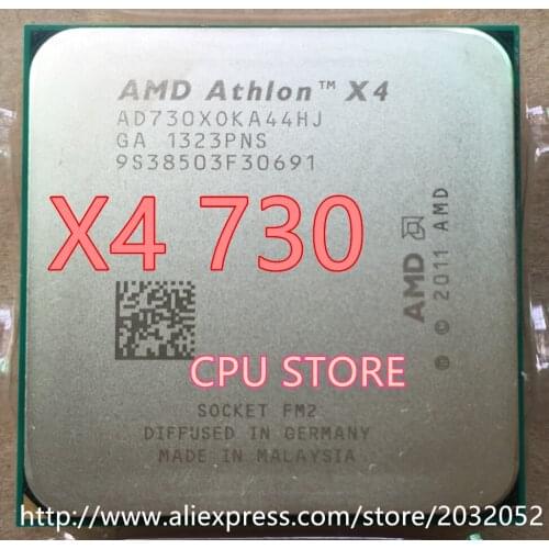 AMD X4 730 CPU Processor Quad-Core(2.8Ghz /L2=2*2M/65W) Socket FM2 Desktop CPU scrattered pieces(working 100% Free Shipping)