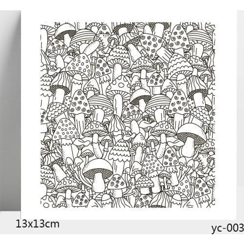 AZSG Mushroom Clear Stamps/Seals For DIY Scrapbooking/Card Making/Album Decorative Silicone Stamp Crafts