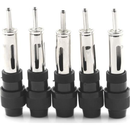 5pcs Auto Car Radio Stereo Din Male Aerial Antenna Repair Connector Plug Socket