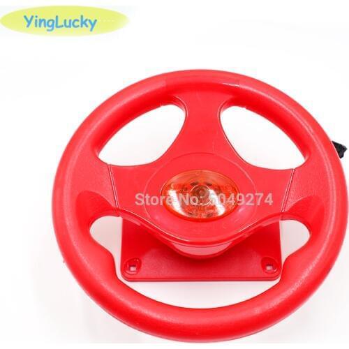 Yinglucky Steering wheel 31 in 1 racing flame steering wheel swing doll car steering wheel car travel road children arcade