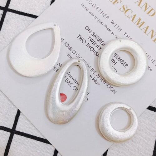 DIY jewelry accessories simple temperament long creative geometric water drop resin earrings female pendant accessories 4pcs