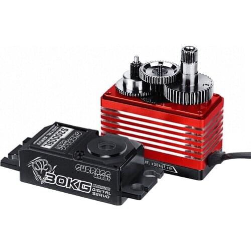 Surpass Hobby S3000BL Splash Water Brushless Motor 30KG Metal Gear Servo for 1/6 1/8 1/7 RC Car For Buggy Boat Robot