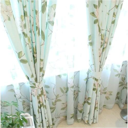 Custom American Countryside Pastora Style Curtain for Living Room and Bedroom Printing Curtain Wholesale Blackout Curtain