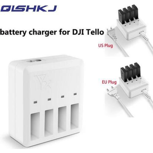 4 in1 DJI tello Battery Charger Intelligent Multi Charging Hub Quick Charging Lipo Battery Charger for DJI TELLO Drone Accessory