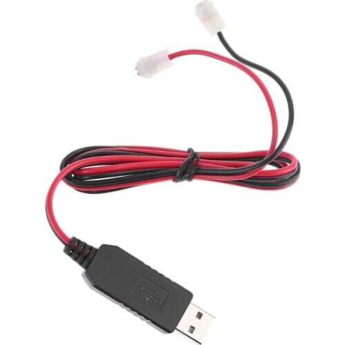 1m 3.7V 18650 26650 Battery Eliminator 5V USB to 4.2V Magnetic Power Supply Cable for Fan Speaker LED Flashlight