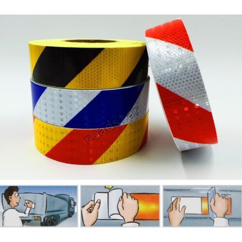 10 Roll Wholesale Safety Warning Conspicuity Reflective Tape for Car-Styling Reflective Vehicle Sticker