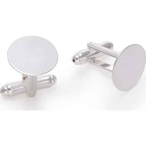 10pcs 15mm Round Custom Frame Brass French Bezels Base Tray Photo Glass Cabochon Cufflinks For Wedding Cufflink