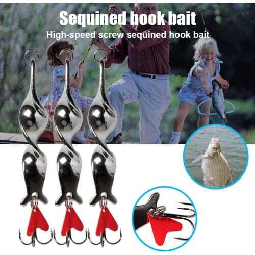 10 Pcs Fishing Spinner Lure Hard Wire Bait With Treble Hook Twist Spoon Crankbaits Tackle